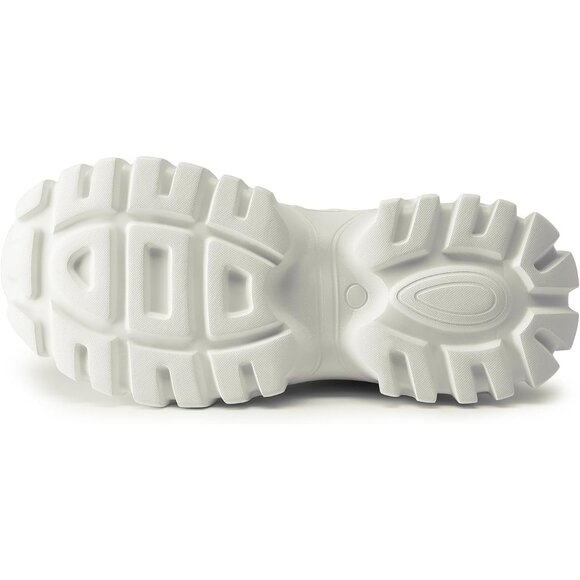 Womens Chunky Fashion Sneakers Platform Bold Lace Up Comfortable Shoes - Picture 6 of 9